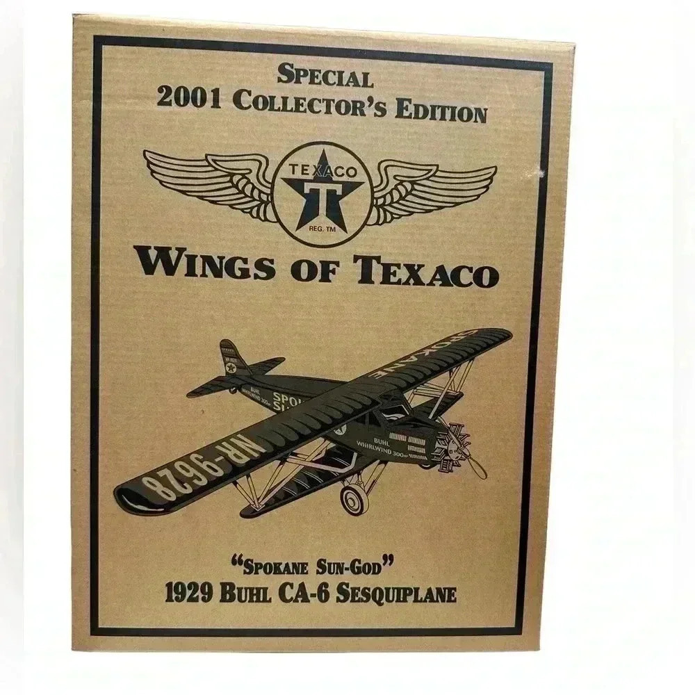 Wings Of Texaco Die-Cast airplane new in box 2001